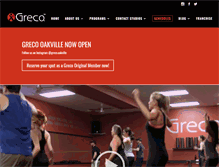 Tablet Screenshot of grecofitness.com
